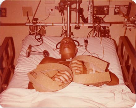 Charles Monson in the hospital